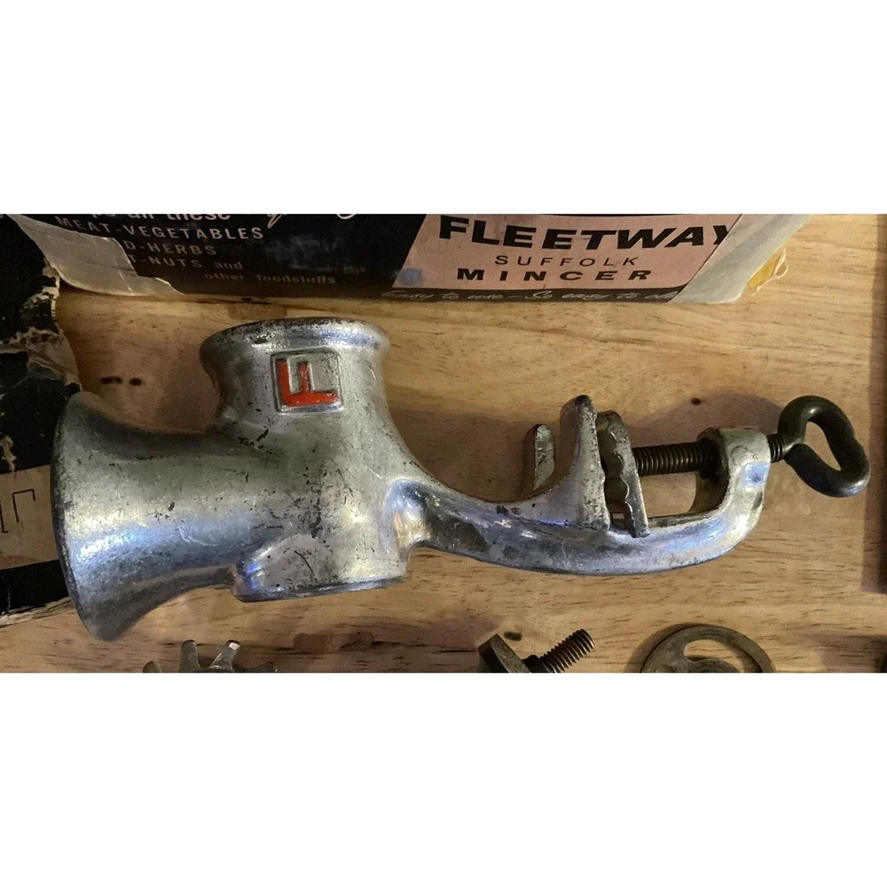 Vintage 1960 All Purpose Fleetway Suffolk Mincer, With Instructions And Box‎